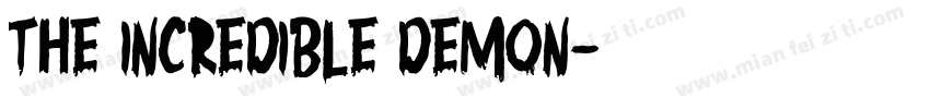 The Incredible Demon字体转换